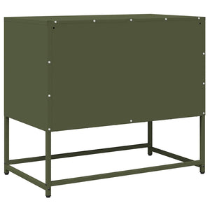 TV-Schrank Olivgrün Stahl 68x60,5 cm