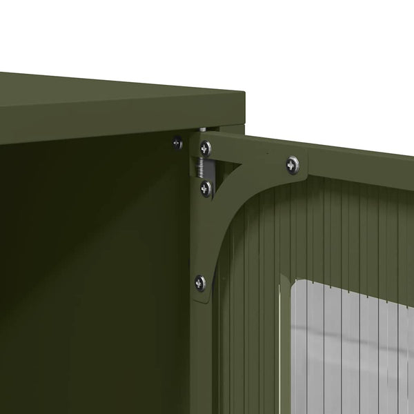 TV-Schrank Olivgrün Stahl 68x60,5 cm
