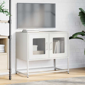 Meuble TV vidaXL blanc 68x39x60,5 cm acier laminé à froid