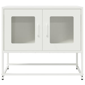 Meuble TV vidaXL blanc 68x39x60,5 cm acier laminé à froid