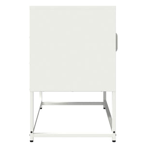 Meuble TV vidaXL blanc 68x39x60,5 cm acier laminé à froid