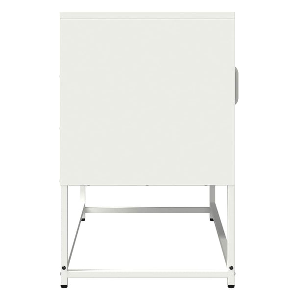 Meuble TV vidaXL blanc 68x39x60,5 cm acier laminé à froid