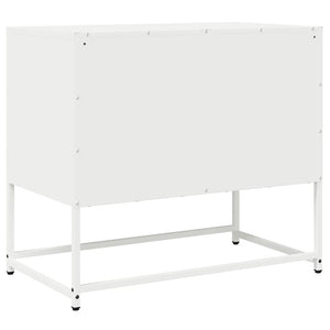 Meuble TV vidaXL blanc 68x39x60,5 cm acier laminé à froid