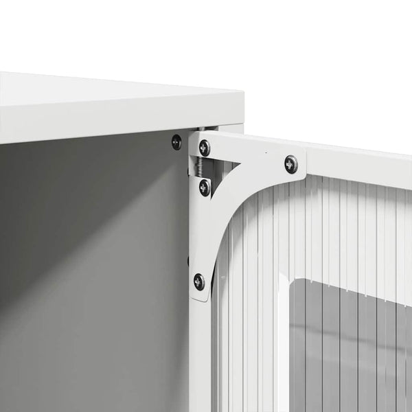 Meuble TV vidaXL blanc 68x39x60,5 cm acier laminé à froid