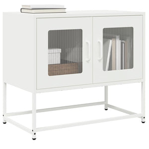 Meuble TV vidaXL blanc 68x39x60,5 cm acier laminé à froid