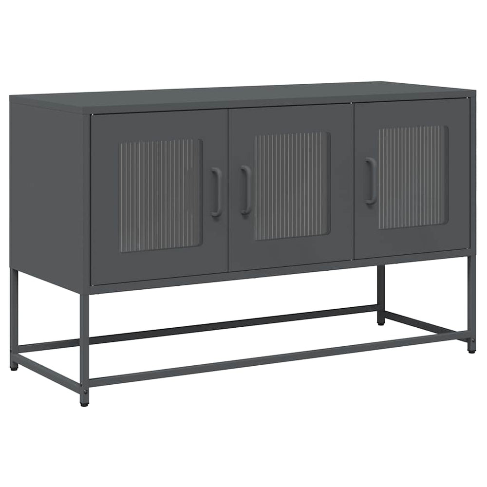 Anthrazit TV-Schrank aus Stahl – 100,5 cm