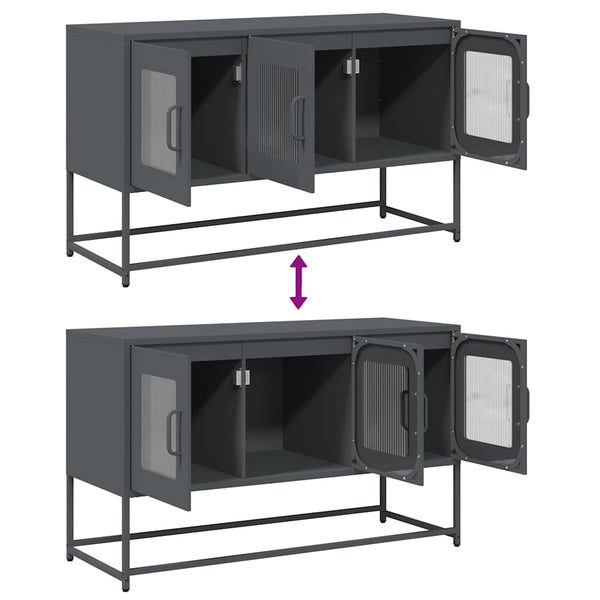 Anthrazit TV-Schrank aus Stahl – 100,5 cm