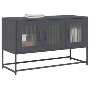Anthrazit TV-Schrank aus Stahl – 100,5 cm