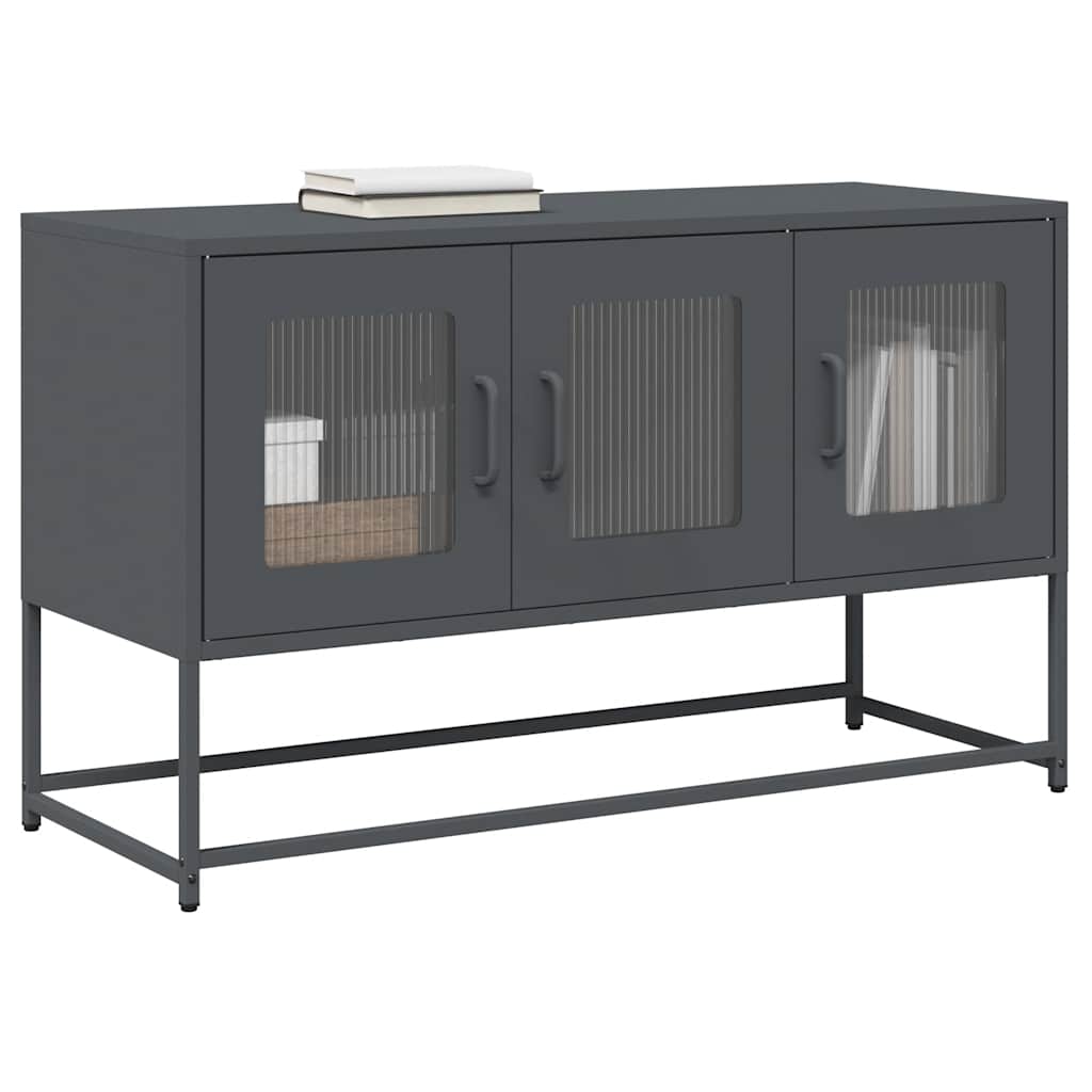 Anthrazit TV-Schrank aus Stahl – 100,5 cm