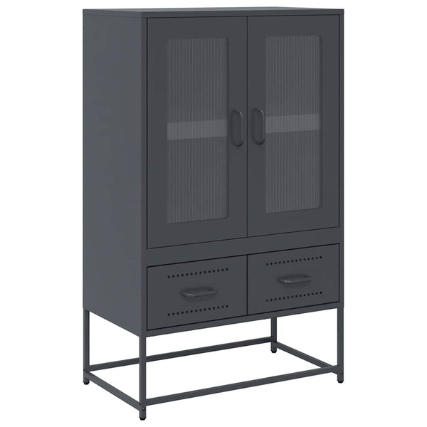 vidaXL Highboard anthracite 68x39x111,5 cm acier