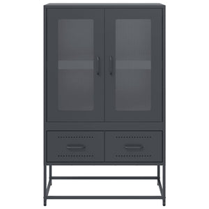 vidaXL Highboard anthracite 68x39x111,5 cm acier