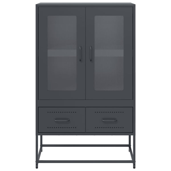 vidaXL Highboard anthracite 68x39x111,5 cm acier