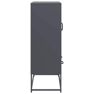 vidaXL Highboard anthracite 68x39x111,5 cm acier