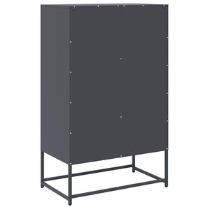 vidaXL Highboard anthracite 68x39x111,5 cm acier