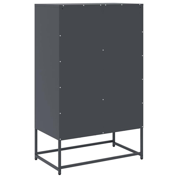 vidaXL Highboard anthracite 68x39x111,5 cm acier