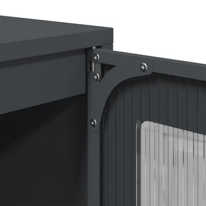 vidaXL Highboard anthracite 68x39x111,5 cm acier