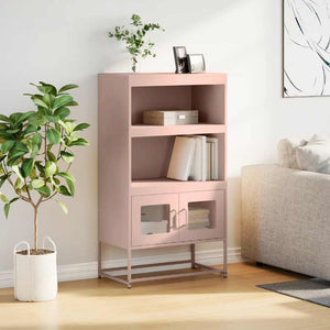 Highboard Rosa Stahl 68x39x123 cm