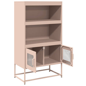 Highboard Rosa Stahl 68x39x123 cm