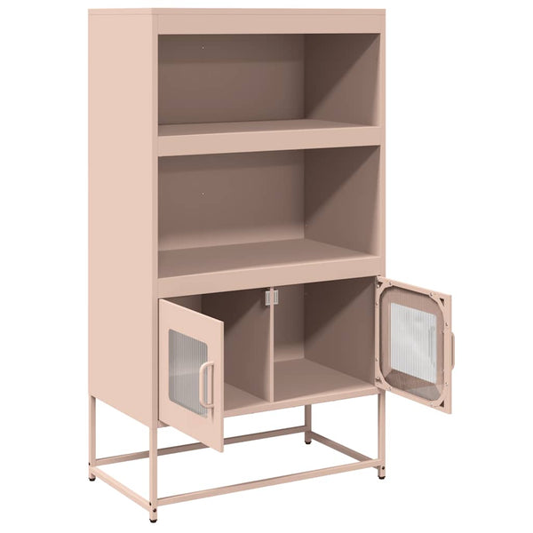 Highboard Rosa Stahl 68x39x123 cm