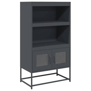 vidaXL Bahut haut Anthracite 68x39x123 cm Acier