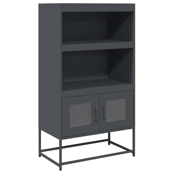 vidaXL Bahut haut Anthracite 68x39x123 cm Acier