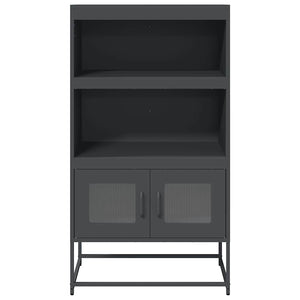 vidaXL Bahut haut Anthracite 68x39x123 cm Acier
