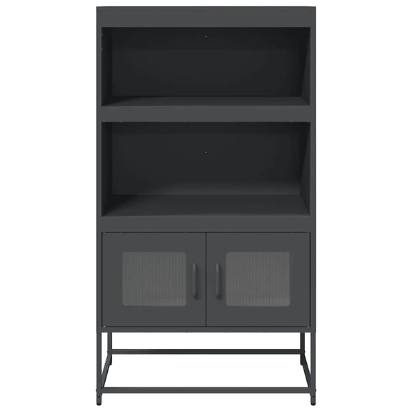 vidaXL Bahut haut Anthracite 68x39x123 cm Acier