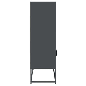 vidaXL Bahut haut Anthracite 68x39x123 cm Acier