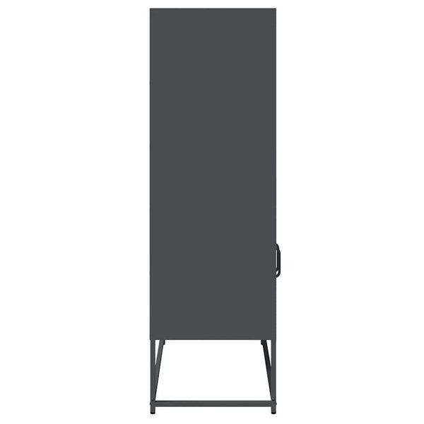 vidaXL Bahut haut Anthracite 68x39x123 cm Acier