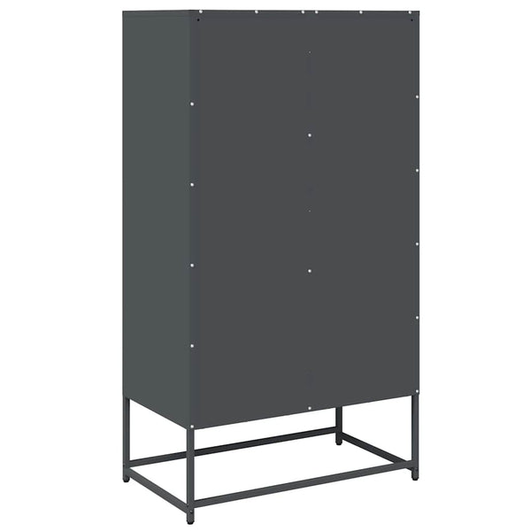 vidaXL Bahut haut Anthracite 68x39x123 cm Acier