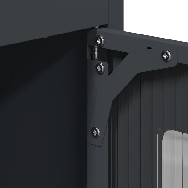 vidaXL Bahut haut Anthracite 68x39x123 cm Acier