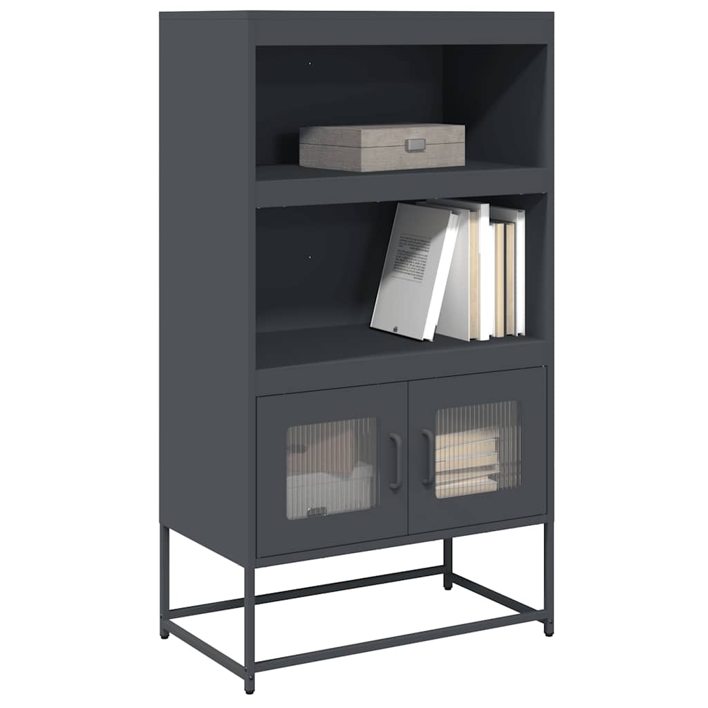 vidaXL Bahut haut Anthracite 68x39x123 cm Acier