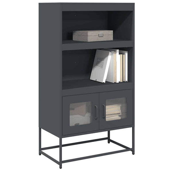 vidaXL Bahut haut Anthracite 68x39x123 cm Acier