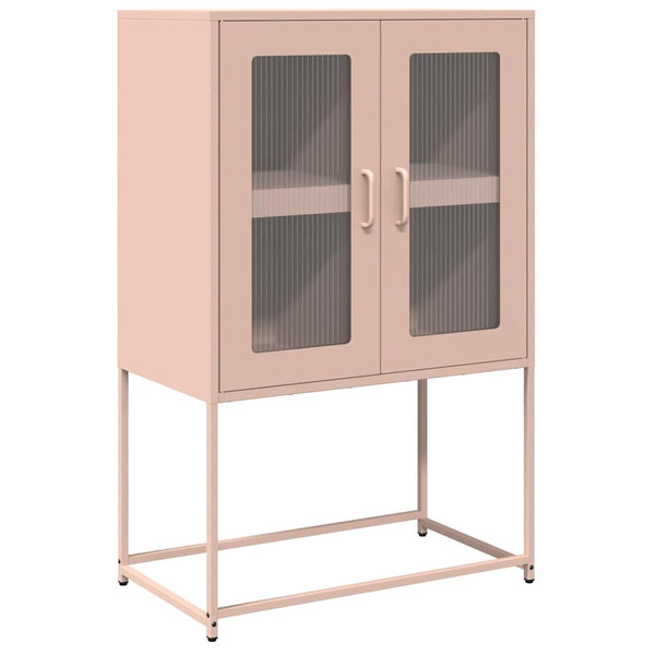 Highboard Rosa Stahl 68x39x107cm