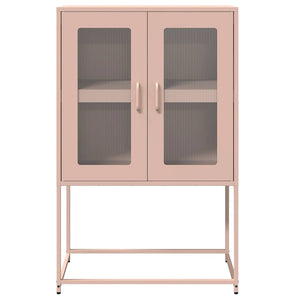 Highboard Rosa Stahl 68x39x107cm