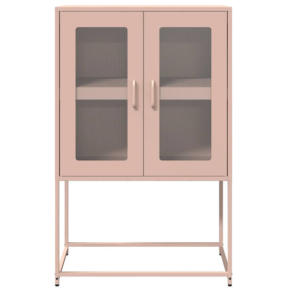 Highboard Rosa Stahl 68x39x107cm