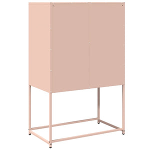 Highboard Rosa Stahl 68x39x107cm