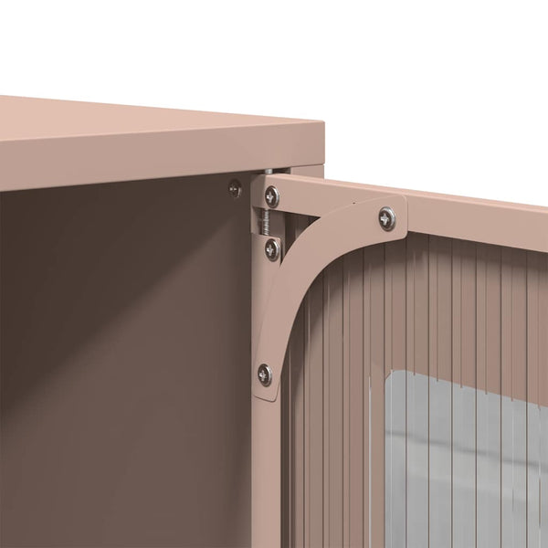 Highboard Rosa Stahl 68x39x107cm