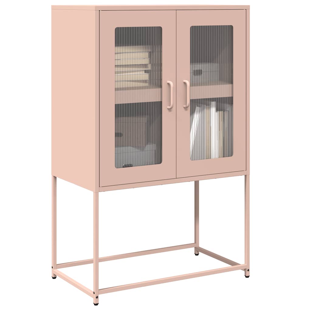 Highboard Rosa Stahl 68x39x107cm