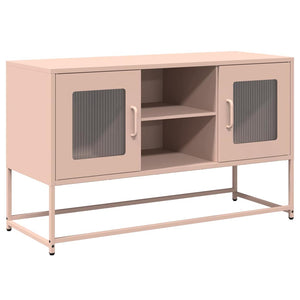 Rosa TV-Schrank aus Stahl, 100,5 cm