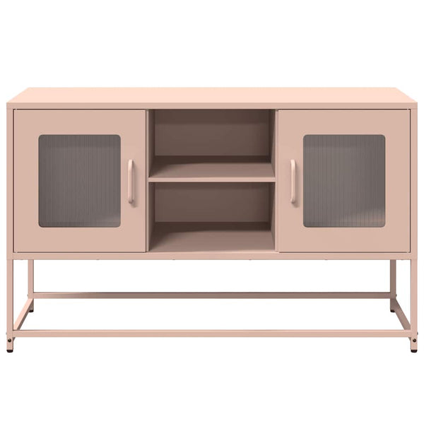 Rosa TV-Schrank aus Stahl, 100,5 cm