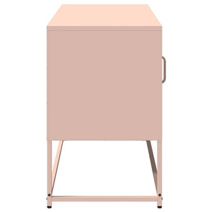 Rosa TV-Schrank aus Stahl, 100,5 cm