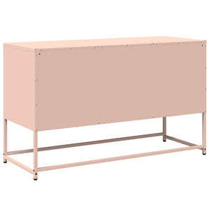 Rosa TV-Schrank aus Stahl, 100,5 cm