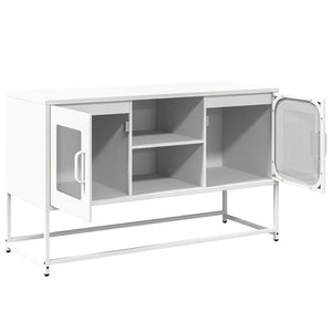 Weißer TV-Schrank aus Stahl, 100,5 cm
