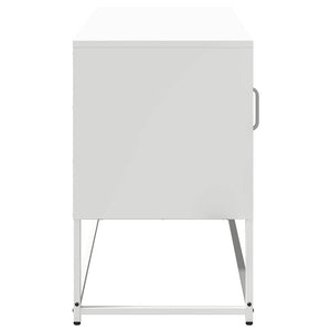 Weißer TV-Schrank aus Stahl, 100,5 cm