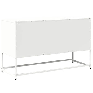 Weißer TV-Schrank aus Stahl, 100,5 cm