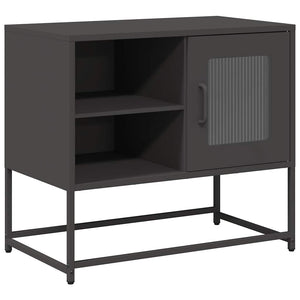 TV-Schrank Schwarz Stahl 68x39x60,5 cm