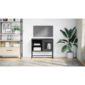 TV-Schrank Schwarz Stahl 68x39x60,5 cm