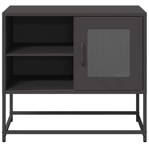 TV-Schrank Schwarz Stahl 68x39x60,5 cm