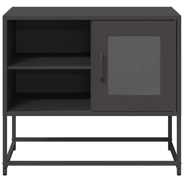 TV-Schrank Schwarz Stahl 68x39x60,5 cm